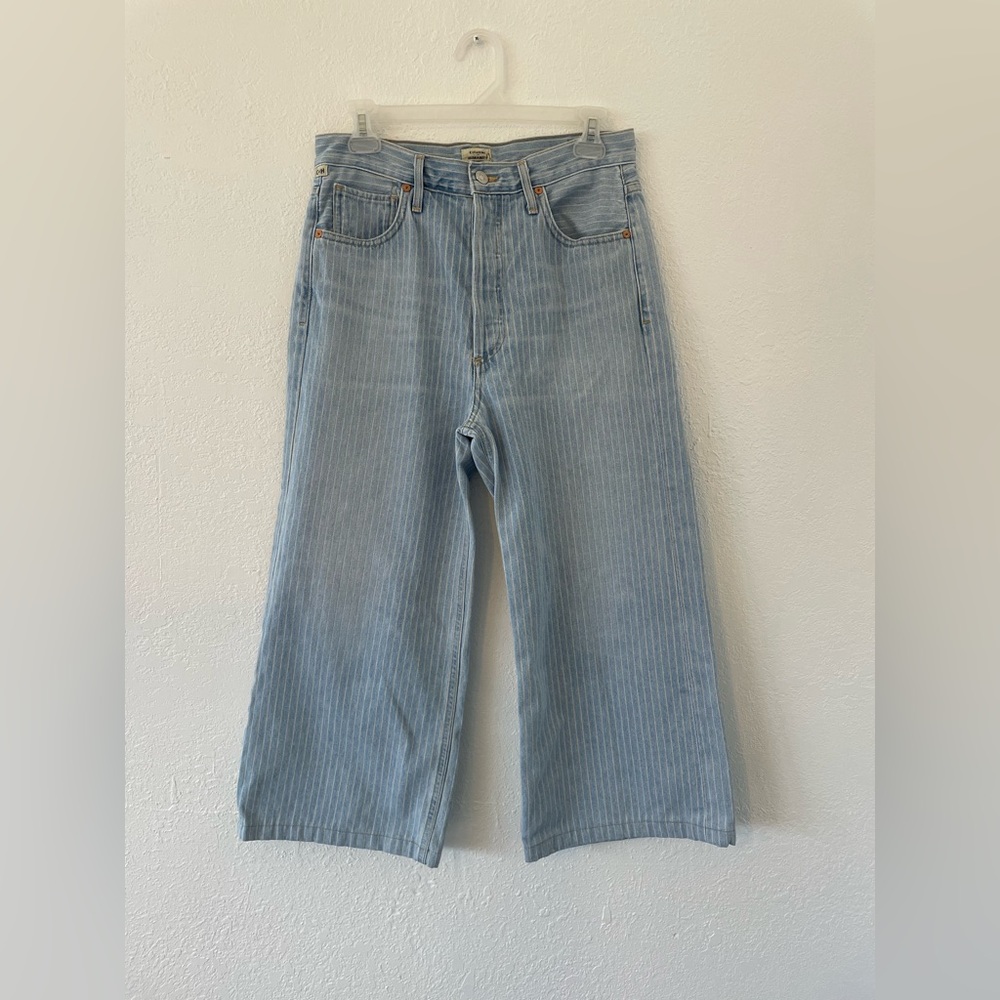 Citizens Of Humanity Light Blue Striped Jeans